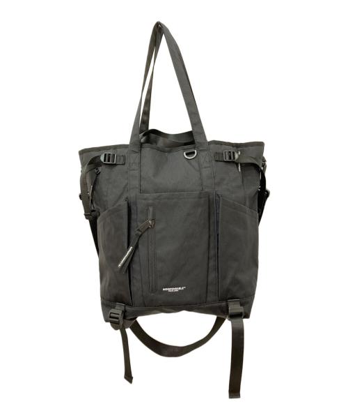 INDISPENSABLE（インディスペンサブル）INDISPENSABLE (インディスペンサブル) 3WAY TOTEBAG HANGGER XTEX　トートバッグ　3WAYバッグ ブラックの古着・服飾アイテム