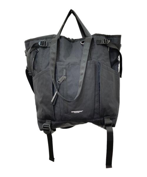 INDISPENSABLE（インディスペンサブル）INDISPENSABLE (インディスペンサブル) 3WAY TOTEBAG HANGGER XTEX　トートバッグ　3WAYバッグ ブラックの古着・服飾アイテム
