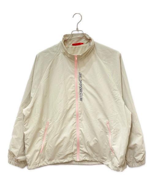 SUPREME（シュプリーム）Supreme (シュプリーム) Contrast Zip Track Jacket　コントラストジップトラックジャケット ベージュ サイズ:XLの古着・服飾アイテム