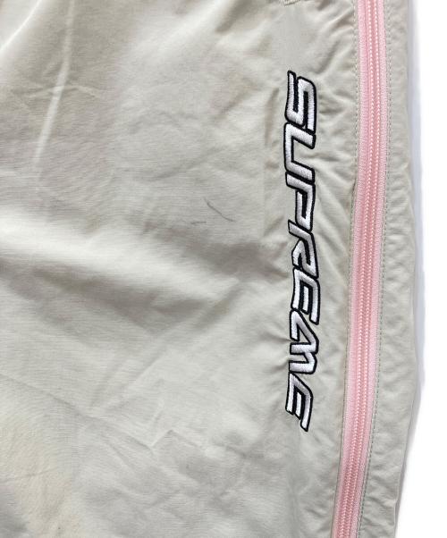SUPREME（シュプリーム）Supreme (シュプリーム) Contrast Zip Warm Up Pant　コントラストジップウォームアップパンツ ベージュ サイズ:XLの古着・服飾アイテム