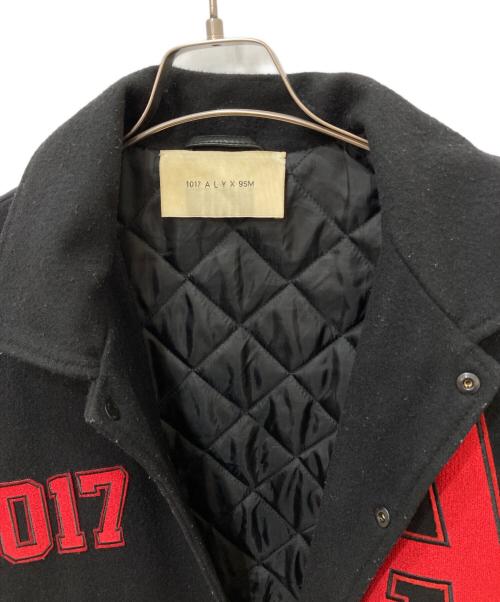 1017 ALYX 9SM（テンセブンティーン アリクス ナインエスエム）1017 ALYX 9SM (テンセブンティーン アリクス ナインエスエム) LOGO VARSITY JACKET　ロゴビジティジャケット ブラック サイズ:Lの古着・服飾アイテム