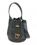 FURLAフルラ）の古着「巾着型ショルダーバック」｜ブラック