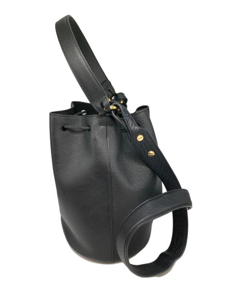 FURLA（フルラ）FURLA (フルラ) 巾着型ショルダーバック ブラックの古着・服飾アイテム