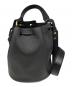 FURLA (フルラ) 巾着型ショルダーバック ブラック：12000円