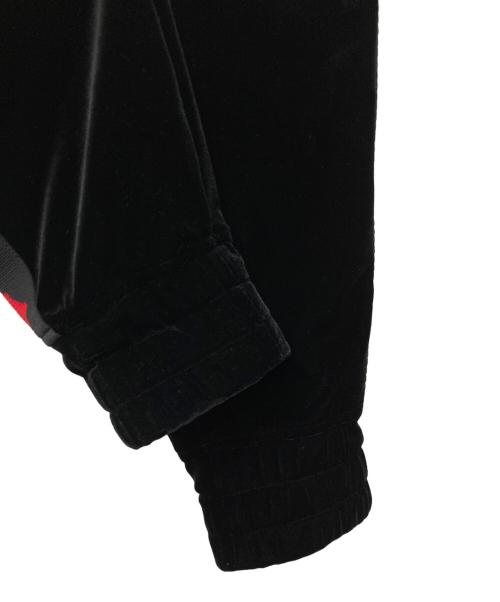ROLLING STONES（ローリングストーンズ）ROLLING STONES (ローリングストーンズ) TMT (ティーエムティー) サイドロゴベロアトラックパンツ ブラック サイズ:Sの古着・服飾アイテム