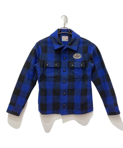 MARBLES（マーブルズ）MARBLES (マーブルズ) バッファローチェックジャケット ネイビー サイズ:Mの古着・服飾アイテム