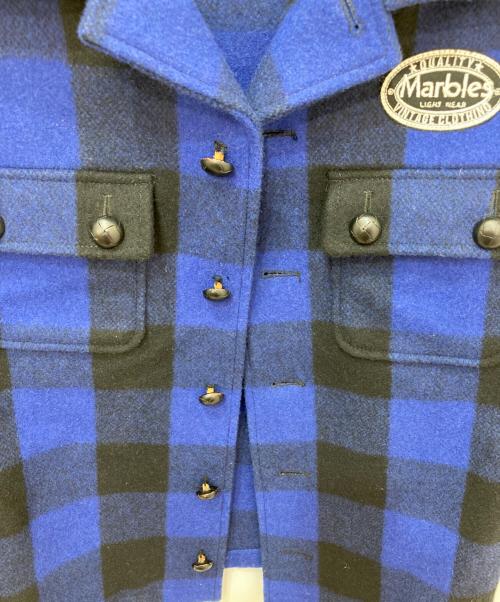 MARBLES（マーブルズ）MARBLES (マーブルズ) バッファローチェックジャケット ネイビー サイズ:Mの古着・服飾アイテム