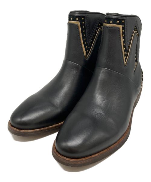 UGG（アグ）UGG (アグ) LARSショートブーツ（ラーズショートブーツ） ブラック サイズ:24の古着・服飾アイテム