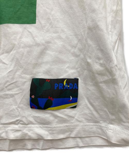 PRADA（プラダ）PRADA (プラダ) Cuctus T-Shirt プリントTシャツ ホワイト サイズ:Mの古着・服飾アイテム