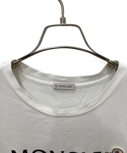 MONCLER（モンクレール）MONCLER (モンクレール) logo patch T-shirt（ロゴパッチTシャツ） ホワイト サイズ:XLの古着・服飾アイテム