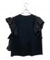 UNITED ARROWS (ユナイテッドアローズ) コンビプリーツTシャツ ブラック サイズ:FREE：7000円