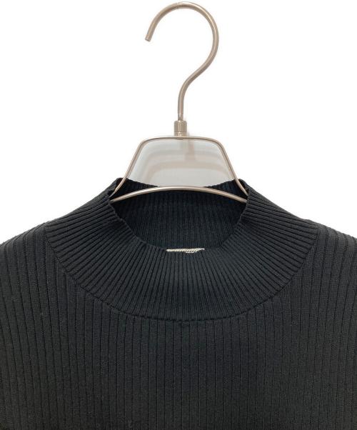 UNITED ARROWS（ユナイテッドアローズ）UNITED ARROWS (ユナイテッドアローズ) ラッフルフリルニット ブラック サイズ:Fの古着・服飾アイテム