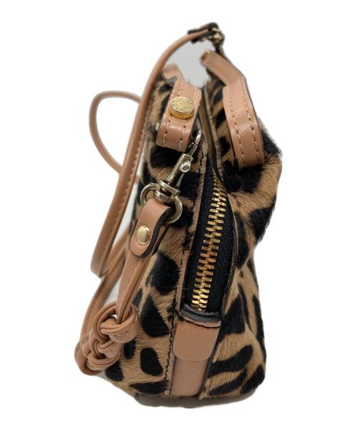 GIANNI CHIARINI（ジャンニ キアリーニ）GIANNI CHIARINI (ジャンニ キアリーニ) レオパードハラコショルダーバッグ ブラウンの古着・服飾アイテム