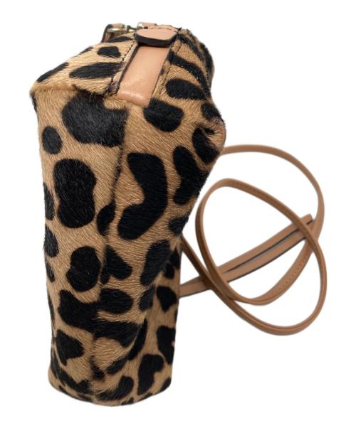 GIANNI CHIARINI（ジャンニ キアリーニ）GIANNI CHIARINI (ジャンニ キアリーニ) レオパードハラコショルダーバッグ ブラウンの古着・服飾アイテム