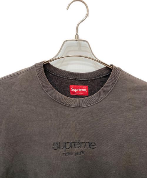 SUPREME（シュプリーム）Supreme (シュプリーム) dipped crewneck ブラック サイズ:記載なしの為実寸参照の古着・服飾アイテム