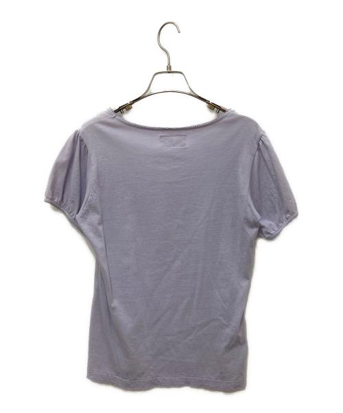 PINK HOUSE（ピンクハウス）PINK HOUSE (ピンクハウス) パフスリーブカットソー パープル サイズ:Lの古着・服飾アイテム