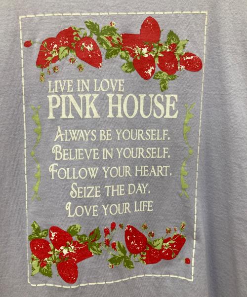 PINK HOUSE（ピンクハウス）PINK HOUSE (ピンクハウス) パフスリーブカットソー パープル サイズ:Lの古着・服飾アイテム