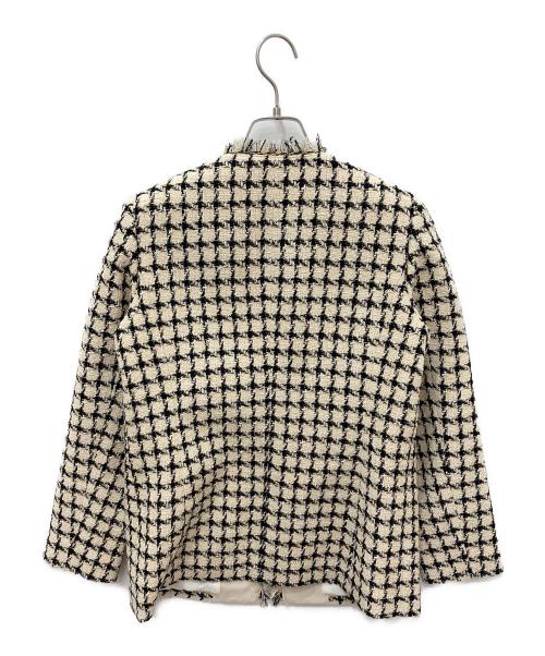 ANAYI（アナイ）ANAYI (アナイ) ツィードチェック4ポケット ジャケット ベージュ サイズ:38の古着・服飾アイテム