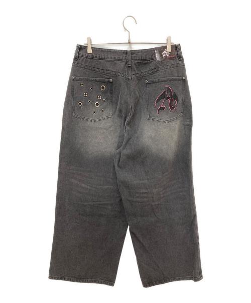 ANTIMID（アンチミッド）ANTIMID (アンチミッド) バギーデニムパンツ ブラック サイズ:Lの古着・服飾アイテム