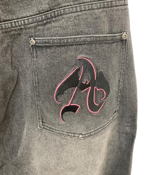 ANTIMID（アンチミッド）ANTIMID (アンチミッド) バギーデニムパンツ ブラック サイズ:Lの古着・服飾アイテム