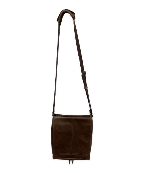 LANVIN（ランバン）LANVIN (ランバン) レザーショルダーバッグ ブラウンの古着・服飾アイテム