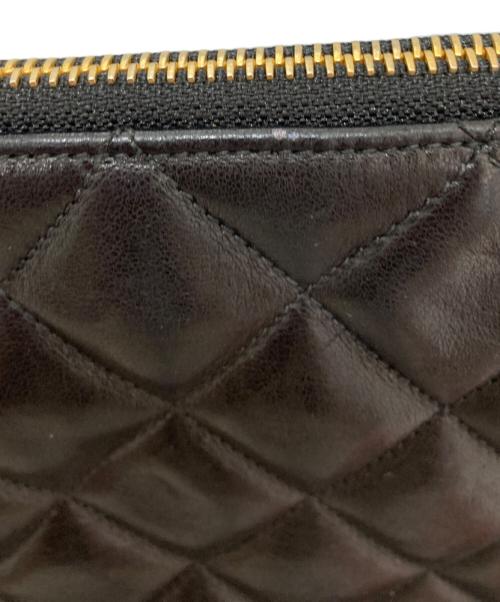 CHANEL（シャネル）CHANEL (シャネル) ラムスキン カンボンプレート チェーンショルダーハンドバッグ　マトラッセショルダーバッグ ブラックの古着・服飾アイテム