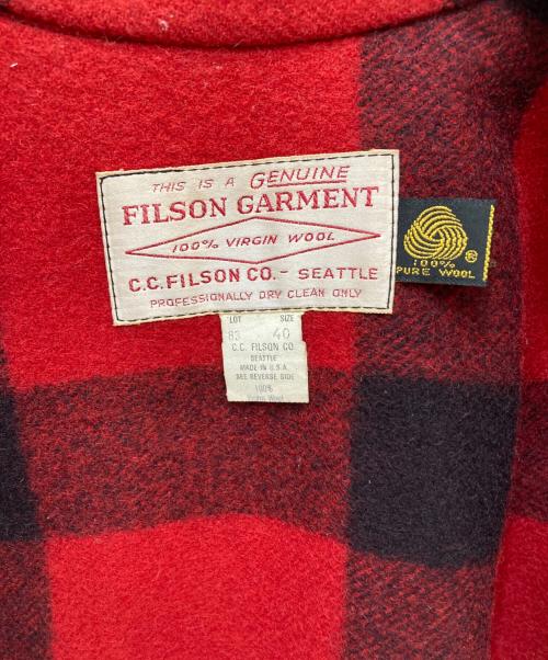 FILSON（フィルソン）FILSON (フィルソン) ダブルマッキーノクルーザージャケット レッド サイズ:40の古着・服飾アイテム