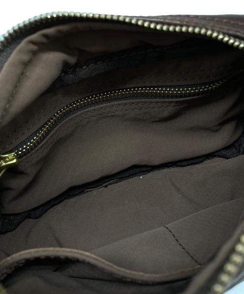 RRL（ダブルアールエル）RRL (ダブルアールエル) レザーショルダーバッグ ブラウンの古着・服飾アイテム