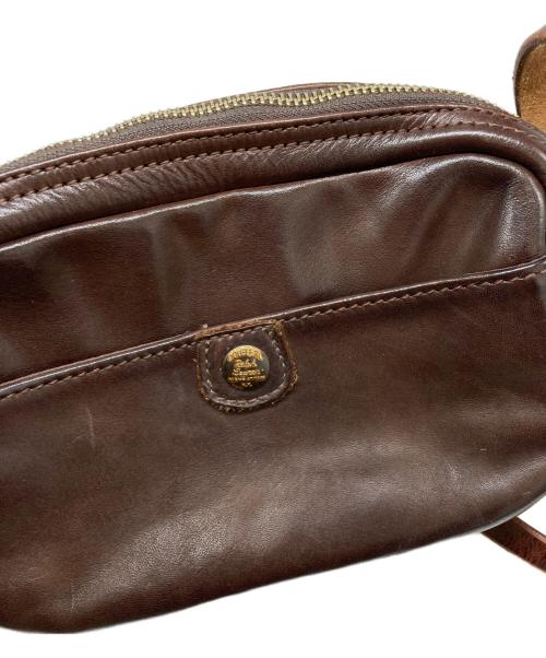 RRL（ダブルアールエル）RRL (ダブルアールエル) レザーショルダーバッグ ブラウンの古着・服飾アイテム