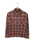 NEIGHBORHOODネイバーフッド）の古着「B&C/C-SHIRT.LS」｜ブラウン
