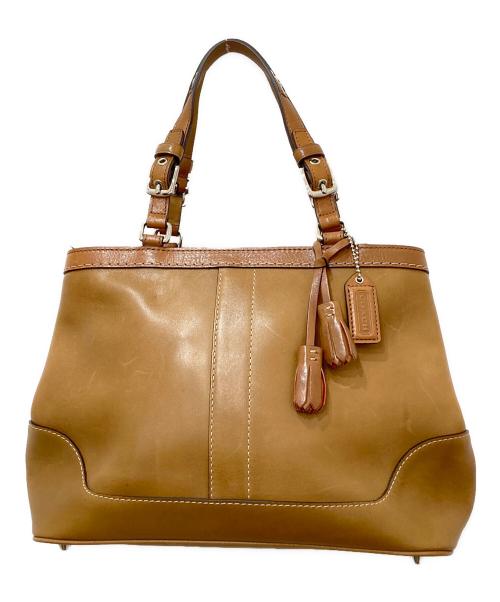 COACH（コーチ）COACH (コーチ) ハンドバッグ ブラウンの古着・服飾アイテム