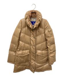 BURBERRY LONDON（バーバリーロンドン）の古着「ベルテッドダウンコート」｜ベージュ