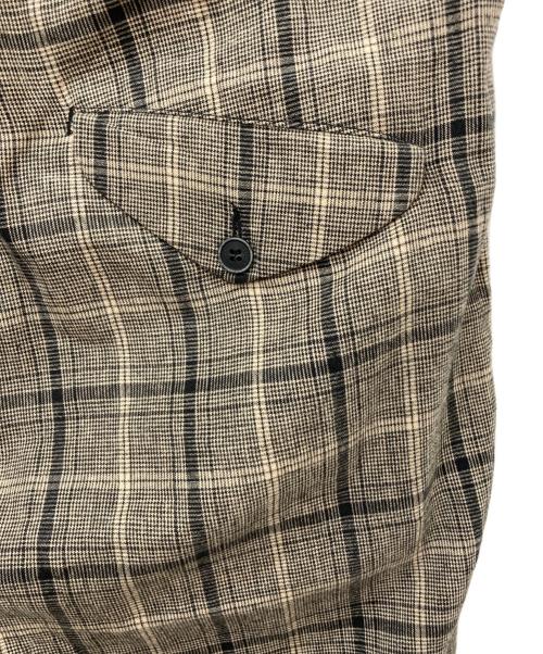 Hannibal（ハンニバル）HANNIBAL (ハンニバル) チェックトラウザーズ ブラウン サイズ:46の古着・服飾アイテム