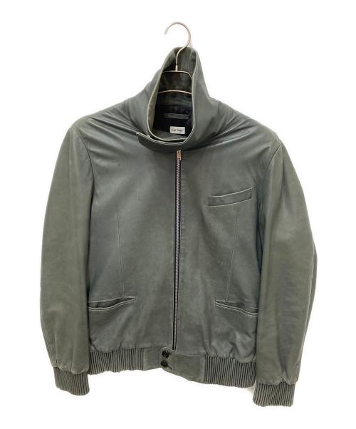 PAUL SMITH（ポールスミス）Paul Smith (ポールスミス) レザージャケット グリーン サイズ:Lの古着・服飾アイテム