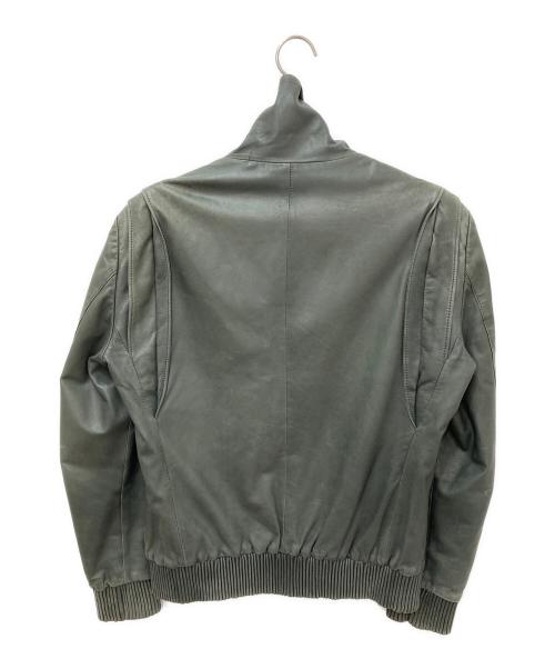PAUL SMITH（ポールスミス）Paul Smith (ポールスミス) レザージャケット グリーン サイズ:Lの古着・服飾アイテム