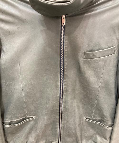 PAUL SMITH（ポールスミス）Paul Smith (ポールスミス) レザージャケット グリーン サイズ:Lの古着・服飾アイテム