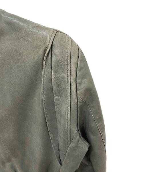 PAUL SMITH（ポールスミス）Paul Smith (ポールスミス) レザージャケット グリーン サイズ:Lの古着・服飾アイテム