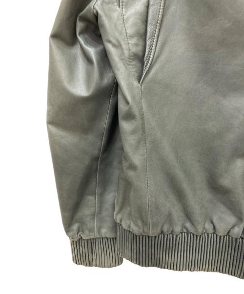PAUL SMITH（ポールスミス）Paul Smith (ポールスミス) レザージャケット グリーン サイズ:Lの古着・服飾アイテム
