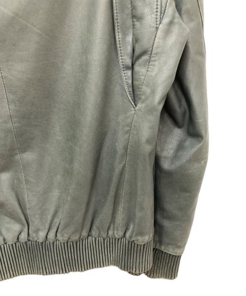 PAUL SMITH（ポールスミス）Paul Smith (ポールスミス) レザージャケット グリーン サイズ:Lの古着・服飾アイテム