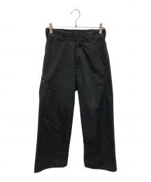 YUKI HASHIMOTO（ユウキハシモト）の古着「TWISTED WORK PANTS」｜ブラック