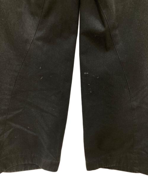 YUKI HASHIMOTO（ユウキハシモト）YUKI HASHIMOTO (ユウキハシモト) TWISTED WORK PANTS ブラック サイズ:44の古着・服飾アイテム