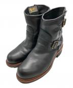CHIPPEWAチペワ）の古着「エンジニアブーツ」｜ブラック