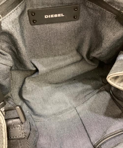 DIESEL（ディーゼル）DIESEL (ディーゼル) 2WAYデニムハンドバッグ ブラックの古着・服飾アイテム