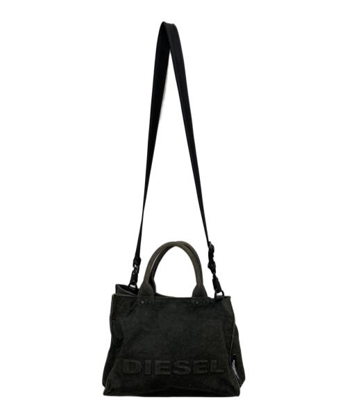 DIESEL（ディーゼル）DIESEL (ディーゼル) 2WAYデニムハンドバッグ ブラックの古着・服飾アイテム