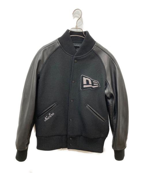New Era（ニューエラ）New Era (ニューエラ) メルトン バーシティージャケット ブラック サイズ:Ｓの古着・服飾アイテム