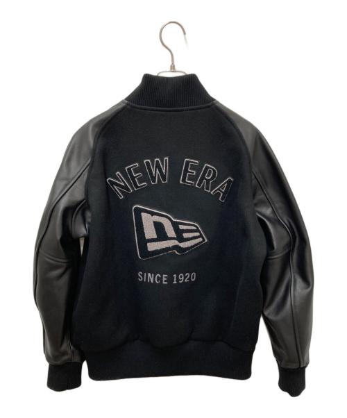New Era（ニューエラ）New Era (ニューエラ) メルトン バーシティージャケット ブラック サイズ:Ｓの古着・服飾アイテム