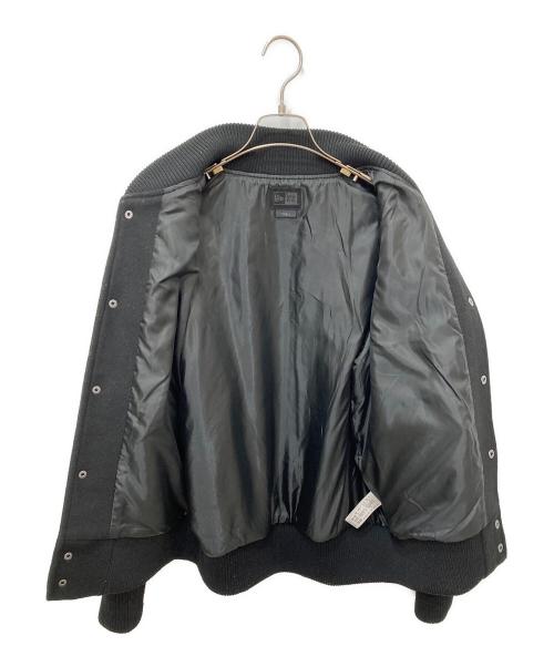 New Era（ニューエラ）New Era (ニューエラ) メルトン バーシティージャケット ブラック サイズ:Ｓの古着・服飾アイテム