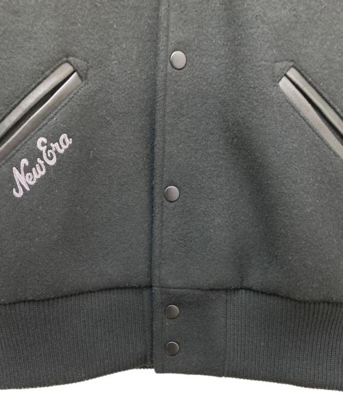 New Era（ニューエラ）New Era (ニューエラ) メルトン バーシティージャケット ブラック サイズ:Ｓの古着・服飾アイテム