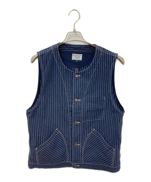 Schott（ショット）Schott (ショット) OLD HICKORY DENIM VEST ネイビー サイズ:XL 未使用品の古着・服飾アイテム