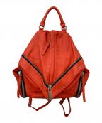 DIESELディーゼル）の古着「レザーバックパック」｜レッド
